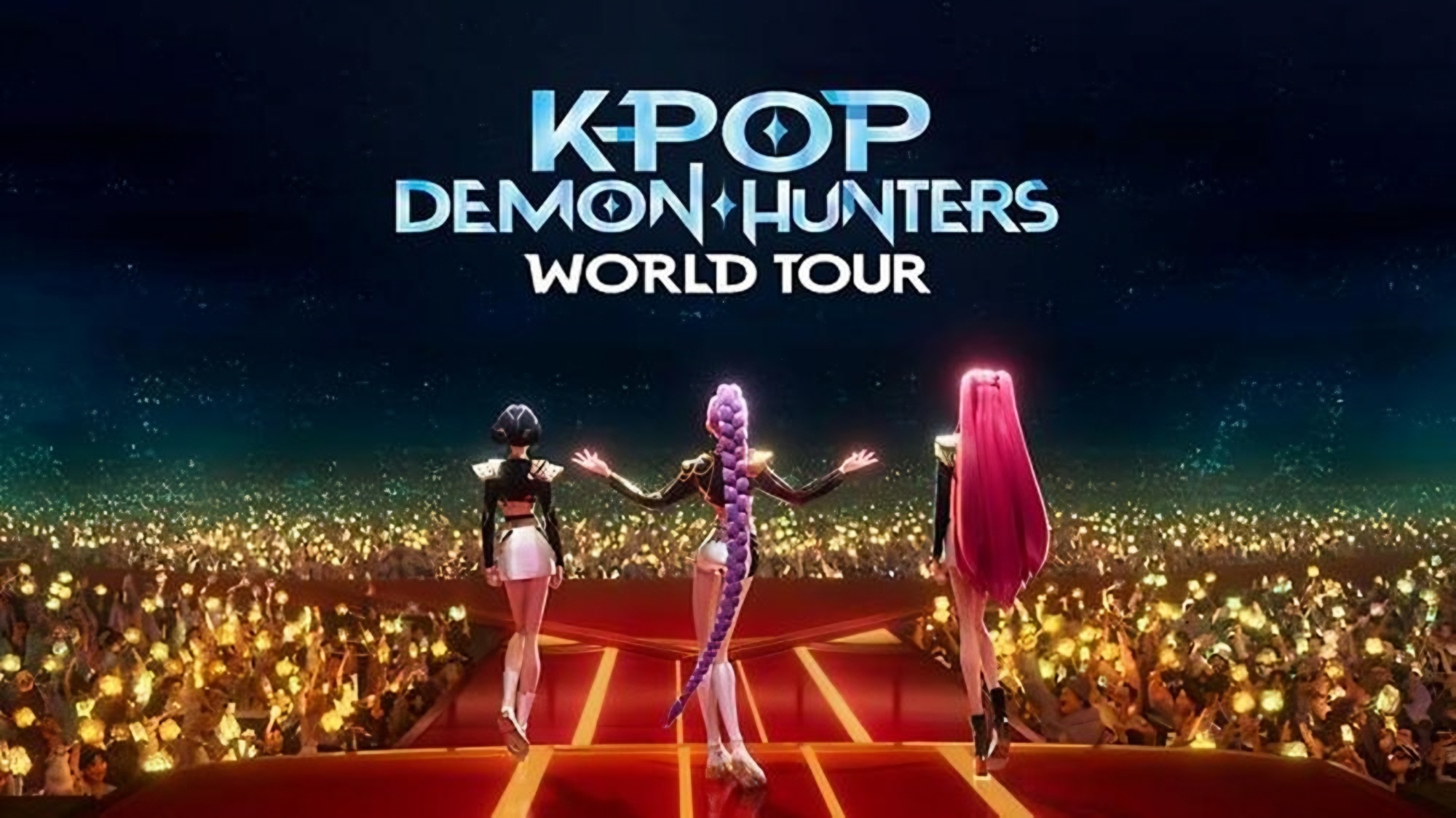 A promotional poster for the upcoming world tour for the Netflix original film