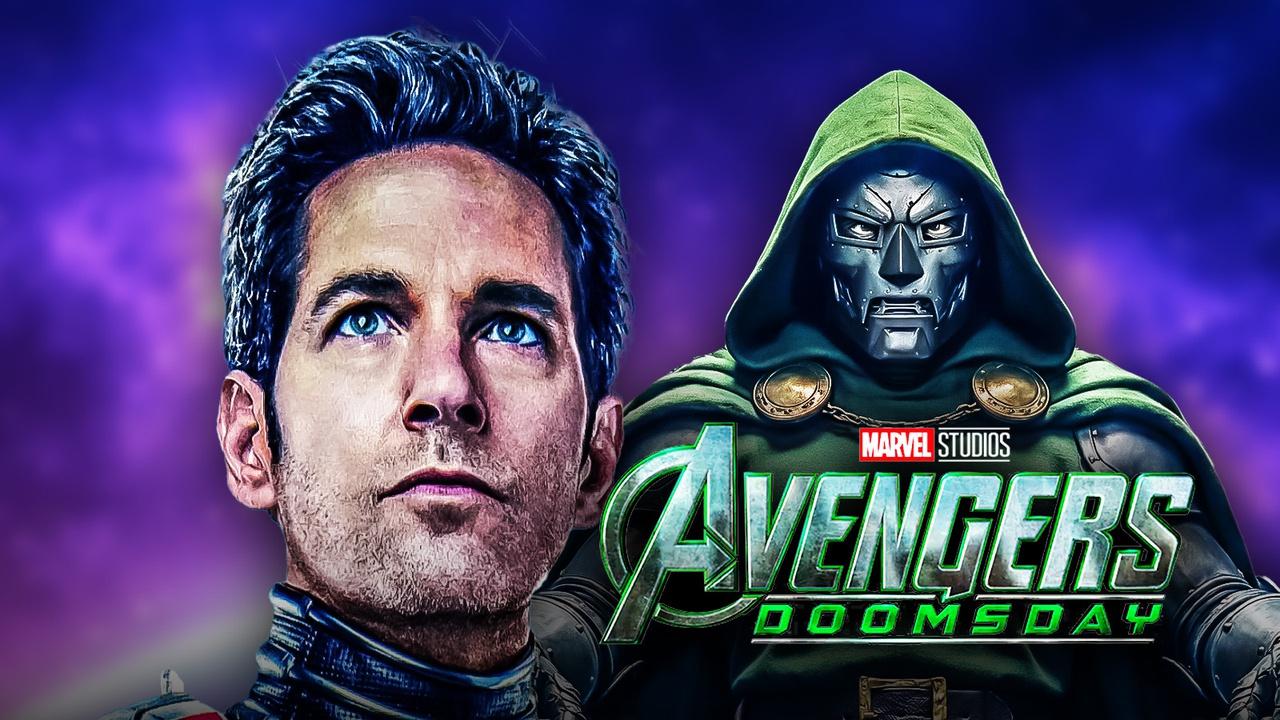 Paul Rudd as Ant-Man, Doctor Doom; Avengers: Doomsday logo.