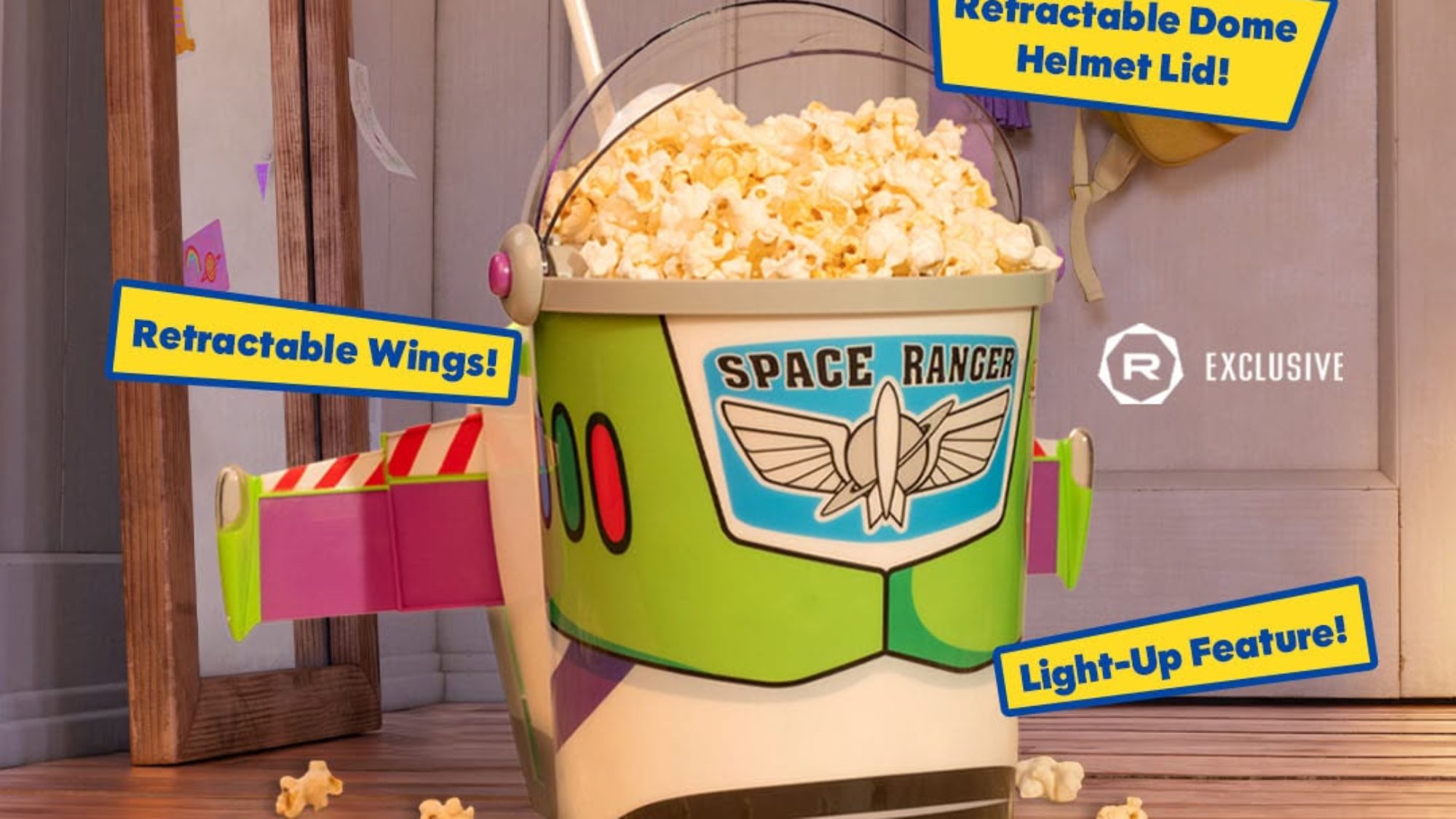 Toy Story 5 Theatre Tour: baldes de pipoca, picolés e muito mais!