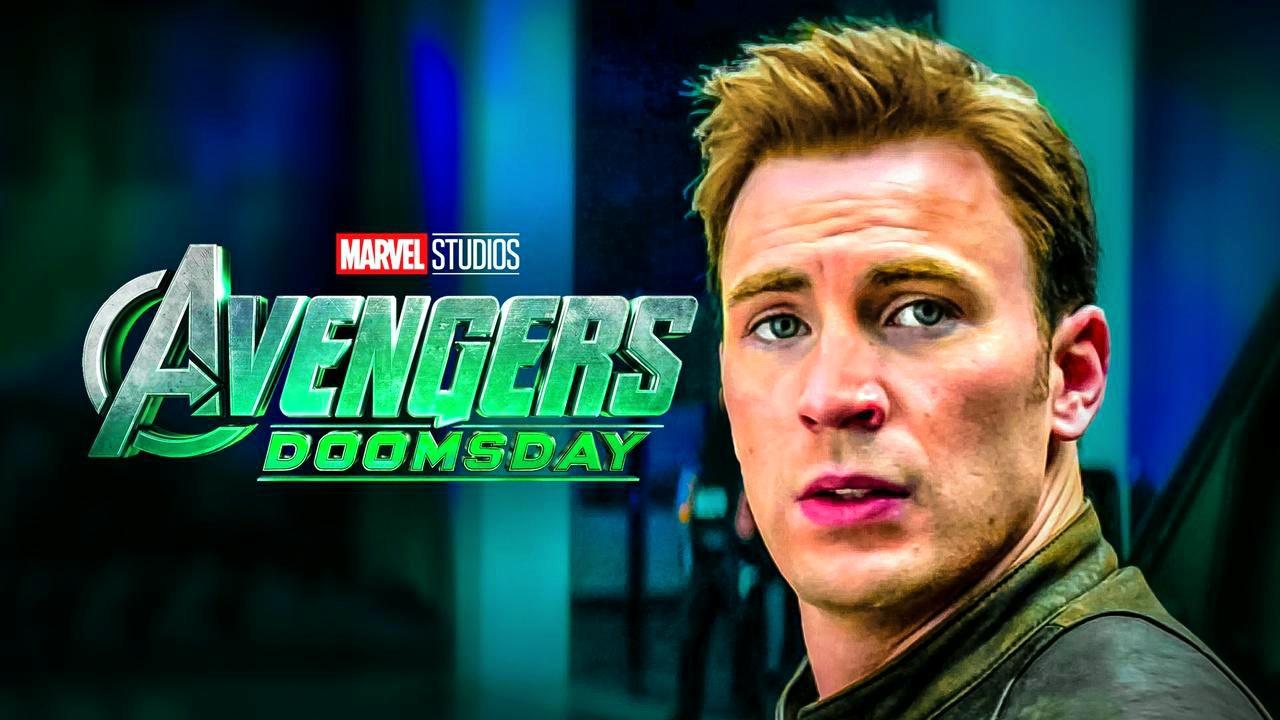Avengers Doomsday logo, Chris Evans as Steve Rogers